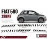 Kit stickers Fiat 500 – bandes latérales zèbre