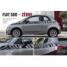 Kit stickers Fiat 500 – bandes latérales zèbre