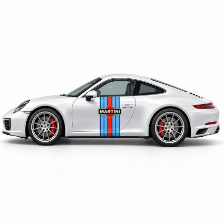 Porsche Martini decal kit – two side graphics