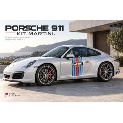 Porsche Martini decal kit – two side graphics
