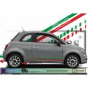 Fiat 500 Bandes Italie Bas de caisses - Tuning Sticker Autocollant Graphic Decals