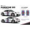 Porsche Martini decal kit – two side graphics