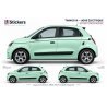 Stickers Renault Twingo 3 électrique – bandes fines