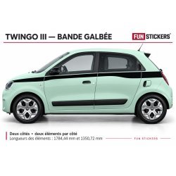 Stickers Renault Twingo 3 – bandes galbées n° 5