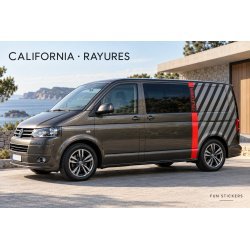 VW California rear stripes and accent line decal kit