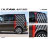 Kit stickers VW California – rayures arrière et filet