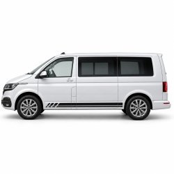 Stickers VW Transporter – bandes latérales épurées