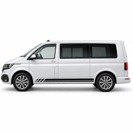Stickers VW Transporter – bandes latérales épurées