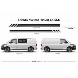 Stickers VW Transporter – bandes latérales épurées