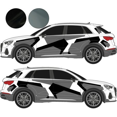 Geometric camouflage decal kit – SUV
