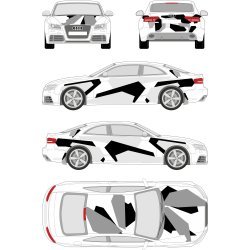 Geometric camouflage decal kit – saloon