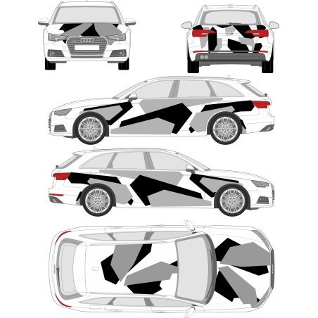 Geometric camouflage decal kit – estate