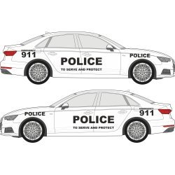 Police 911 automotive decorative decal kit