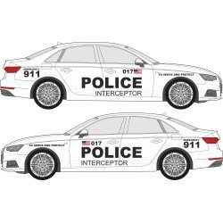 Kit stickers Police Interceptor – décor automobile