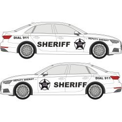 Sheriff Deputy automotive decorative decal kit