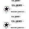 Kit stickers US Army – étoiles et lettrages