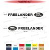 Land Rover Freelander side logo and lettering decals