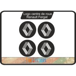Renault Fergat wheel-centre decals – set of four