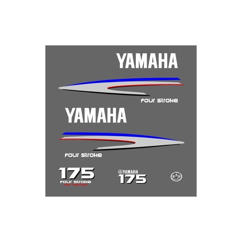 Yamaha Four Stroke 175 outboard decal kit