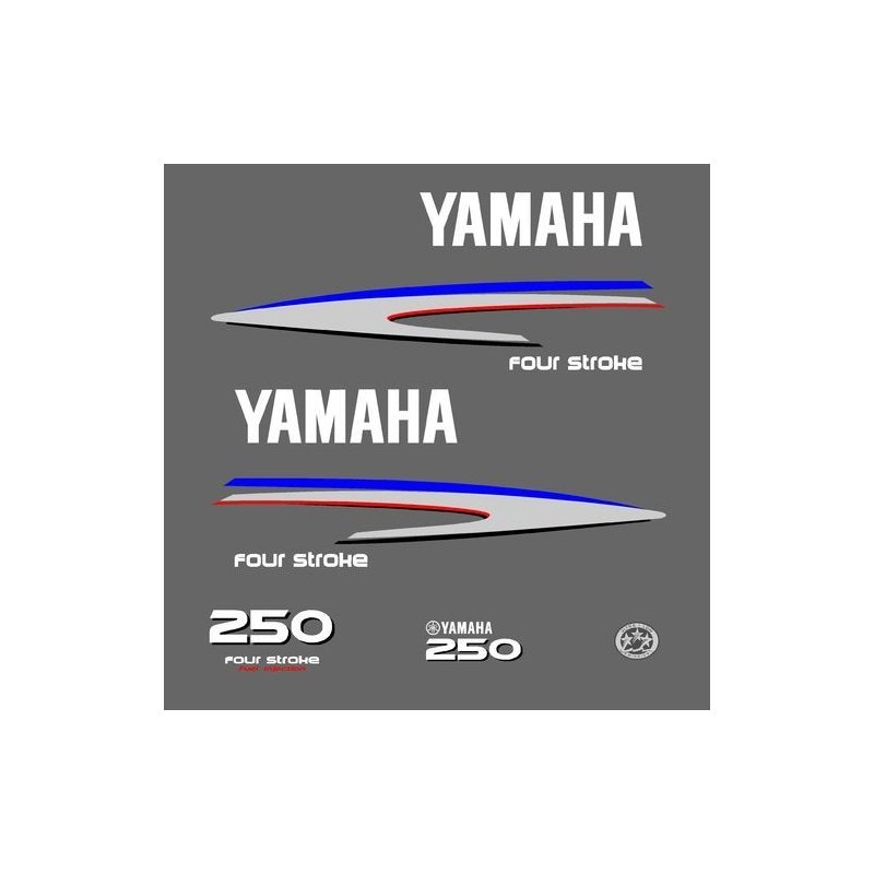 Yamaha Four Stroke 250 outboard decal kit