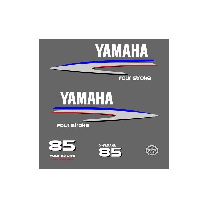Yamaha Four Stroke 85 outboard decal kit