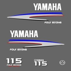 Yamaha Four Stroke 115 outboard decal kit