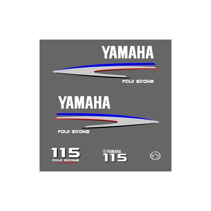Yamaha Four Stroke 115 outboard decal kit