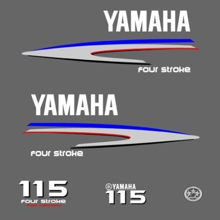 Yamaha Four Stroke 115 outboard decal kit
