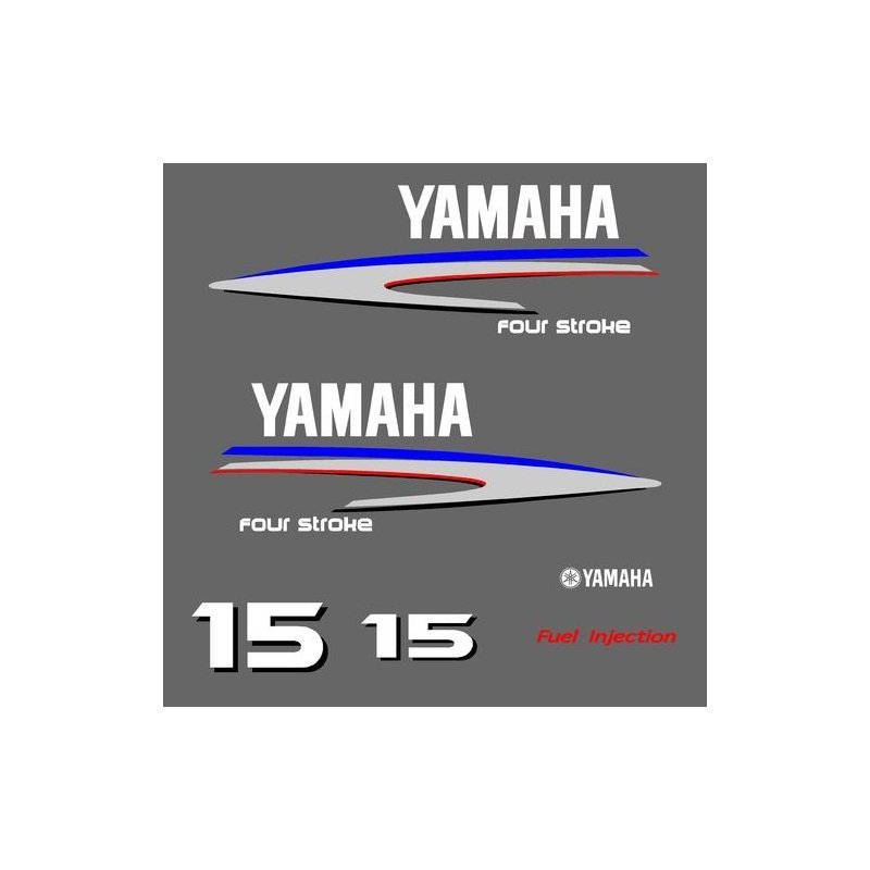 Yamaha Four Stroke 15 outboard decal kit