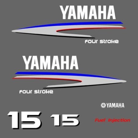 Yamaha Four Stroke 15 outboard decal kit