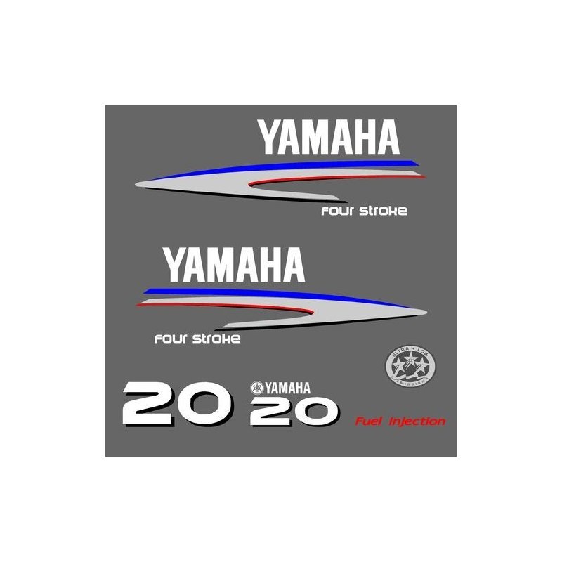 Yamaha Four Stroke 20 outboard decal kit