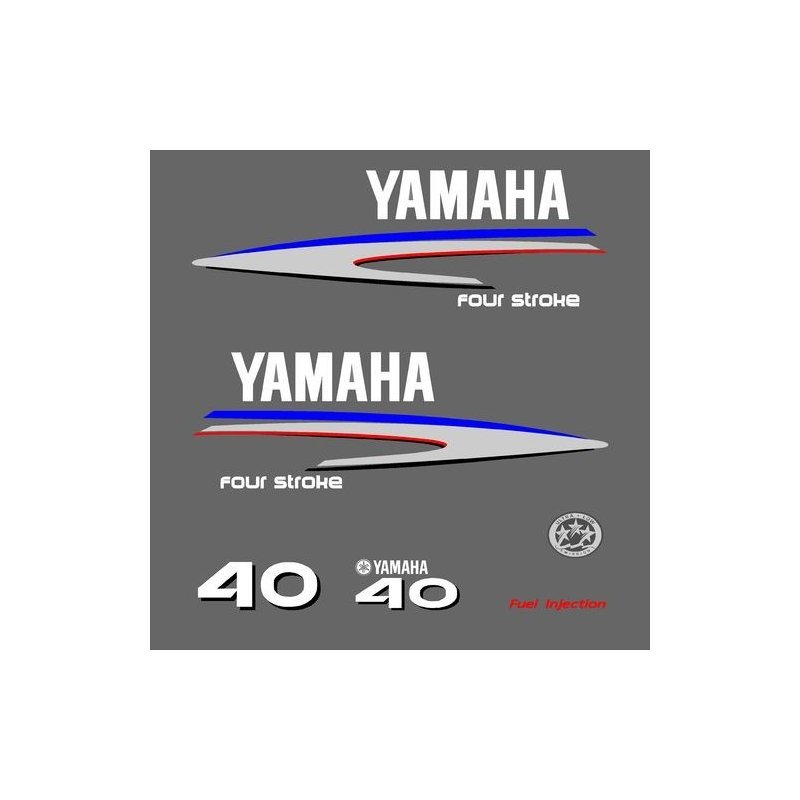 Yamaha Four Stroke 40 outboard decal kit