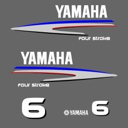 Yamaha Four Stroke 6 outboard decal kit