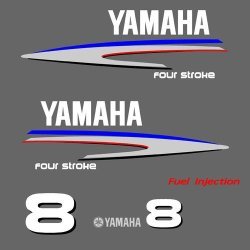 Yamaha Four Stroke 8 outboard decal kit