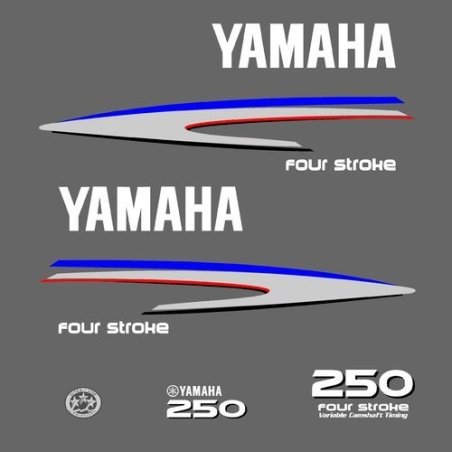 Yamaha Four Stroke 250 VCT outboard decal kit