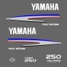 Yamaha Four Stroke 250 VCT outboard decal kit