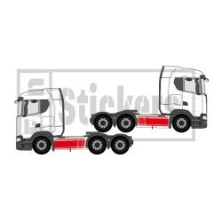 Kit stickers camion – bandes style Abarth