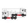 Truck Abarth-style stripe decal kit