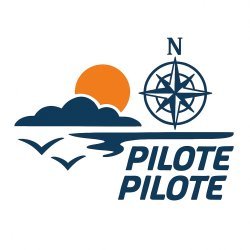 Stickers Pilote – soleil, mer et rose des vents