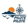 Stickers Pilote – soleil, mer et rose des vents