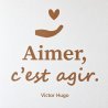 Sticker mural Aimer, c'est agir | Fun-Stickers