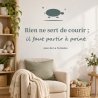 Wall decal Rien ne sert de courir | Fun-Stickers