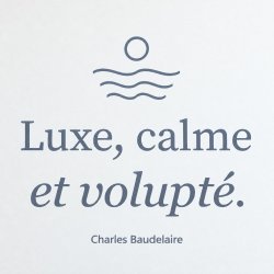 Sticker mural Luxe, calme et volupté | Fun-Stickers