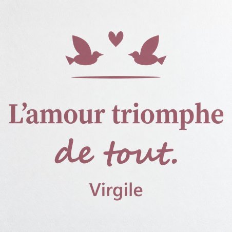 Sticker mural L'amour triomphe de tout | Fun-Stickers
