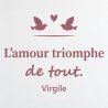 Sticker mural L'amour triomphe de tout | Fun-Stickers