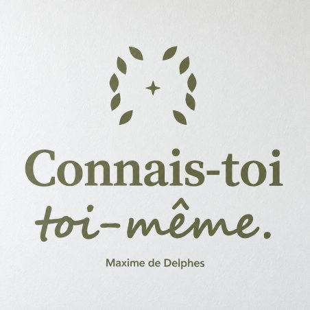 Sticker mural Connais-toi toi-même | Fun-Stickers