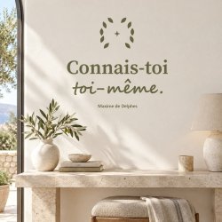 Wall decal Connais-toi toi-même | Fun-Stickers