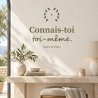Sticker mural Connais-toi toi-même | Fun-Stickers