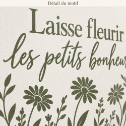 Sticker mural Laisse fleurir les petits bonheurs | Fun-Stickers