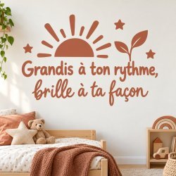 Wall decal Grandis à ton rythme, brille à ta façon | Fun-Stickers
